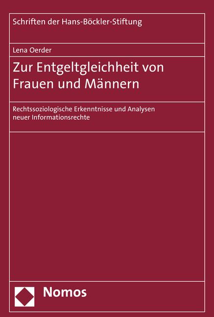 Cover-Bild Zur Entgeltgleichheit von Frauen und Männern