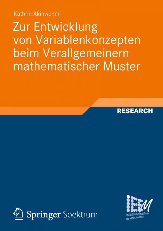 Cover-Bild Zur Entwicklung von Variablenkonzepten beim Verallgemeinern mathematischer Muster