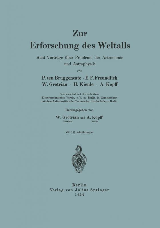 Cover-Bild Zur Erforschung des Weltalls