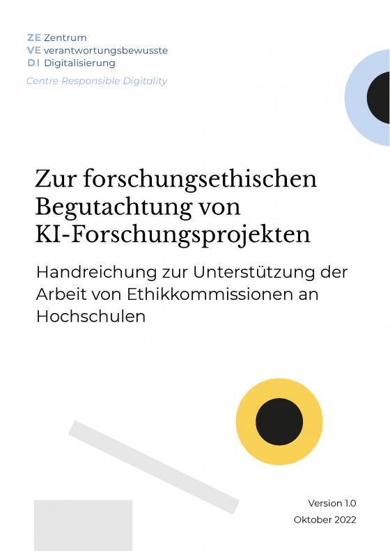 Cover-Bild Zur forschungsethischen Begutachtung von KI-Forschungsprojekten