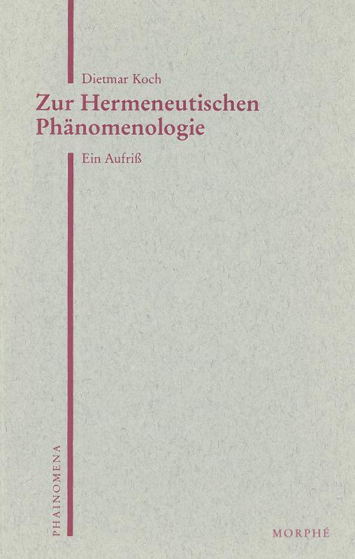 Cover-Bild Zur Hermeneutischen Phänomenologie