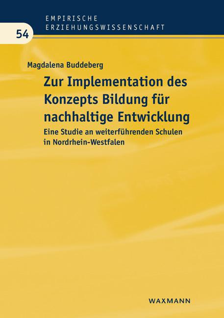 Cover-Bild Zur Implementation des Konzepts Bildung für nachhaltige Entwicklung