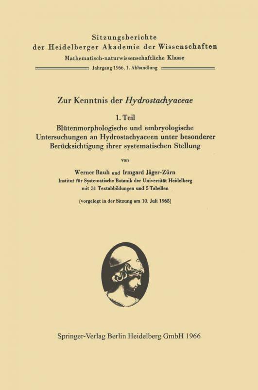 Cover-Bild Zur Kenntnis der Hydrostachyaceae