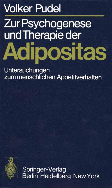 Cover-Bild Zur Psychogenese und Therapie der Adipositas