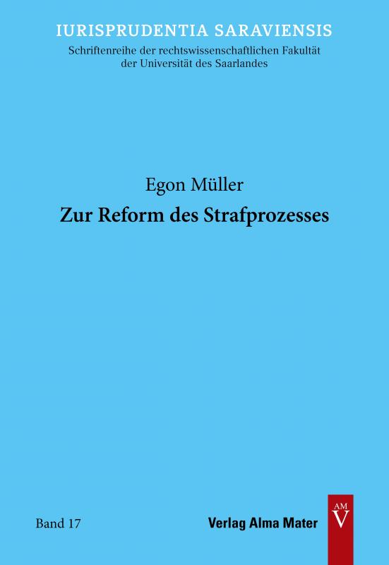 Cover-Bild Zur Reform des Strafprozesses