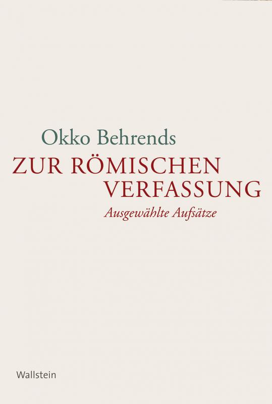 Cover-Bild Zur römischen Verfassung