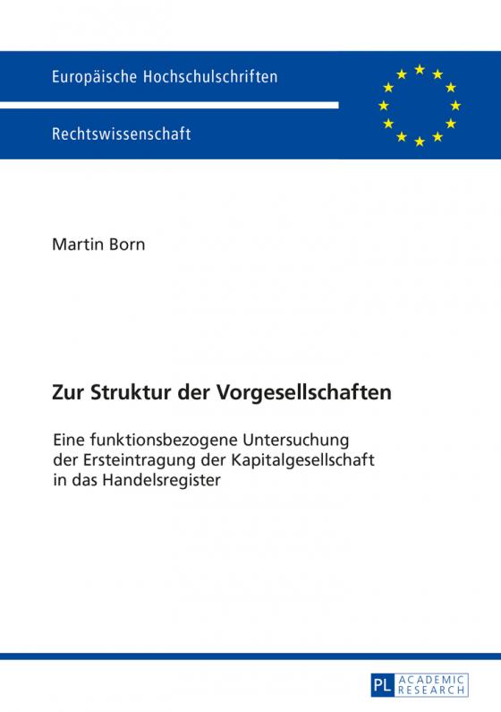 Cover-Bild Zur Struktur der Vorgesellschaften