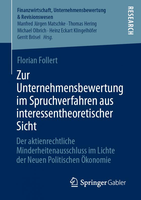 Cover-Bild Zur Unternehmensbewertung im Spruchverfahren aus interessentheoretischer Sicht