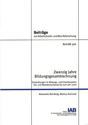 Cover-Bild Zwanzig Jahre Bildungsgesamtrechnung