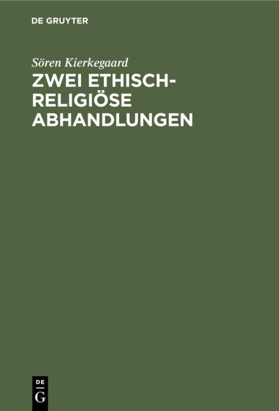 Cover-Bild Zwei ethisch-religiöse Abhandlungen