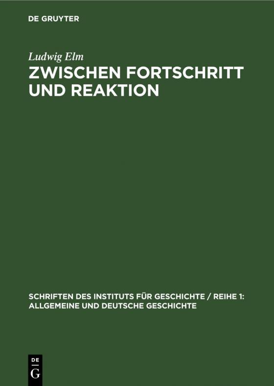 Cover-Bild Zwischen Fortschritt und Reaktion