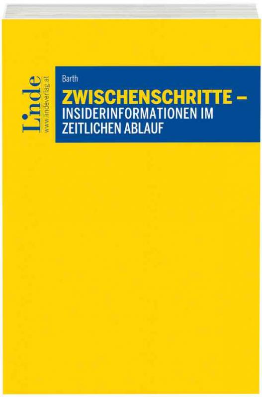 Cover-Bild Zwischenschritte - Insider-Informationen im zeitlichen Ablauf