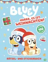 Cover-Bild BLUEY – Hurra, es ist Weihnachten! - Rätsel- und Stickerbuch