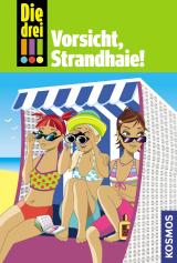 Cover-Bild Die drei !!!, 8, Vorsicht, Strandhaie! (drei Ausrufezeichen)