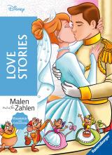 Cover-Bild Malen nach Zahlen Disney: Love Stories - Malbuch für Erwachsene