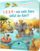 Cover-Bild Mein Puste-Licht-Buch: 1,2,3,4 - wie viele Tiere siehst du hier?