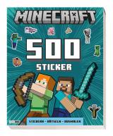Cover-Bild Minecraft: 500 Sticker- Stickern - Rätseln - Ausmalen